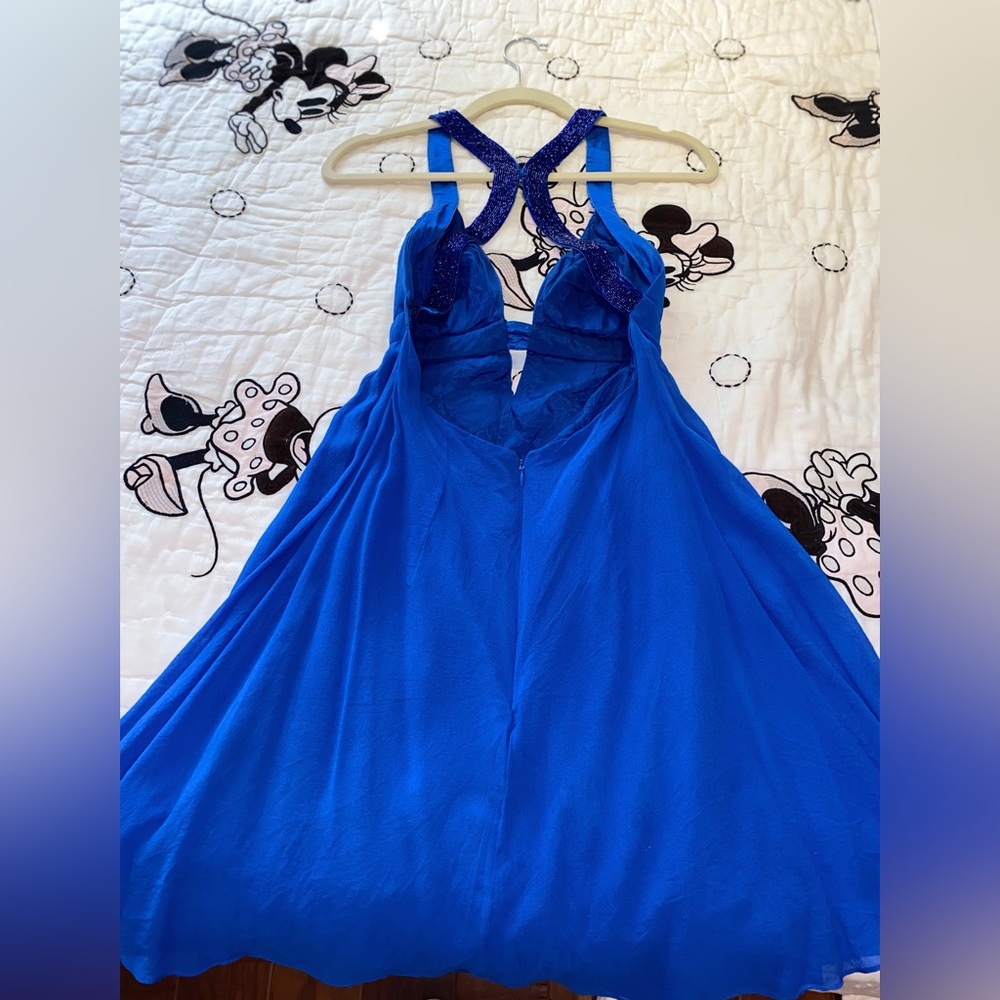 Blue short dress